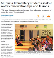 Southwest Riverside News Network - Murrieta Elementary students soak-in water conservation tips and lessos, March 4, 2010